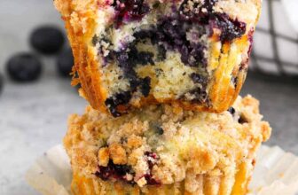 Blueberry Streusel Muffins – Spend With Penn...