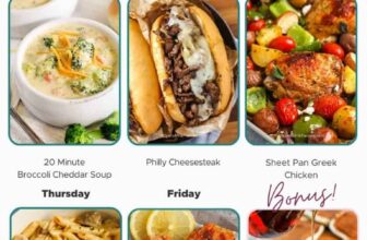 Weekly Meal Plan Feb 19, 2024