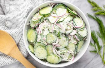 Creamy Cucumber Salad Recipe | The Keep At House C...